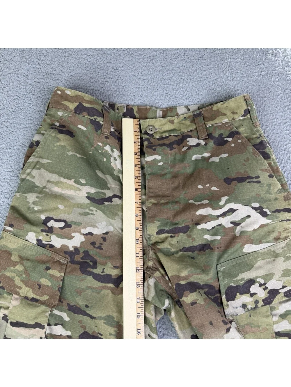 Army Combat Uniform Pants Mens Medium Regular OCP Camo Cargo Ripstop Kandor MFG